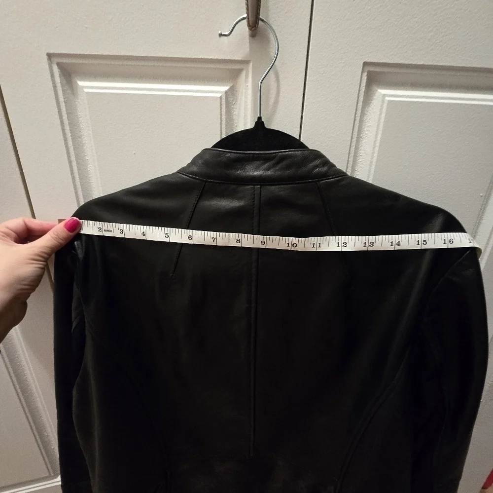 NWT Karl Lagerfeld Real Leather Jacket Size XL - Picture 6 of 8